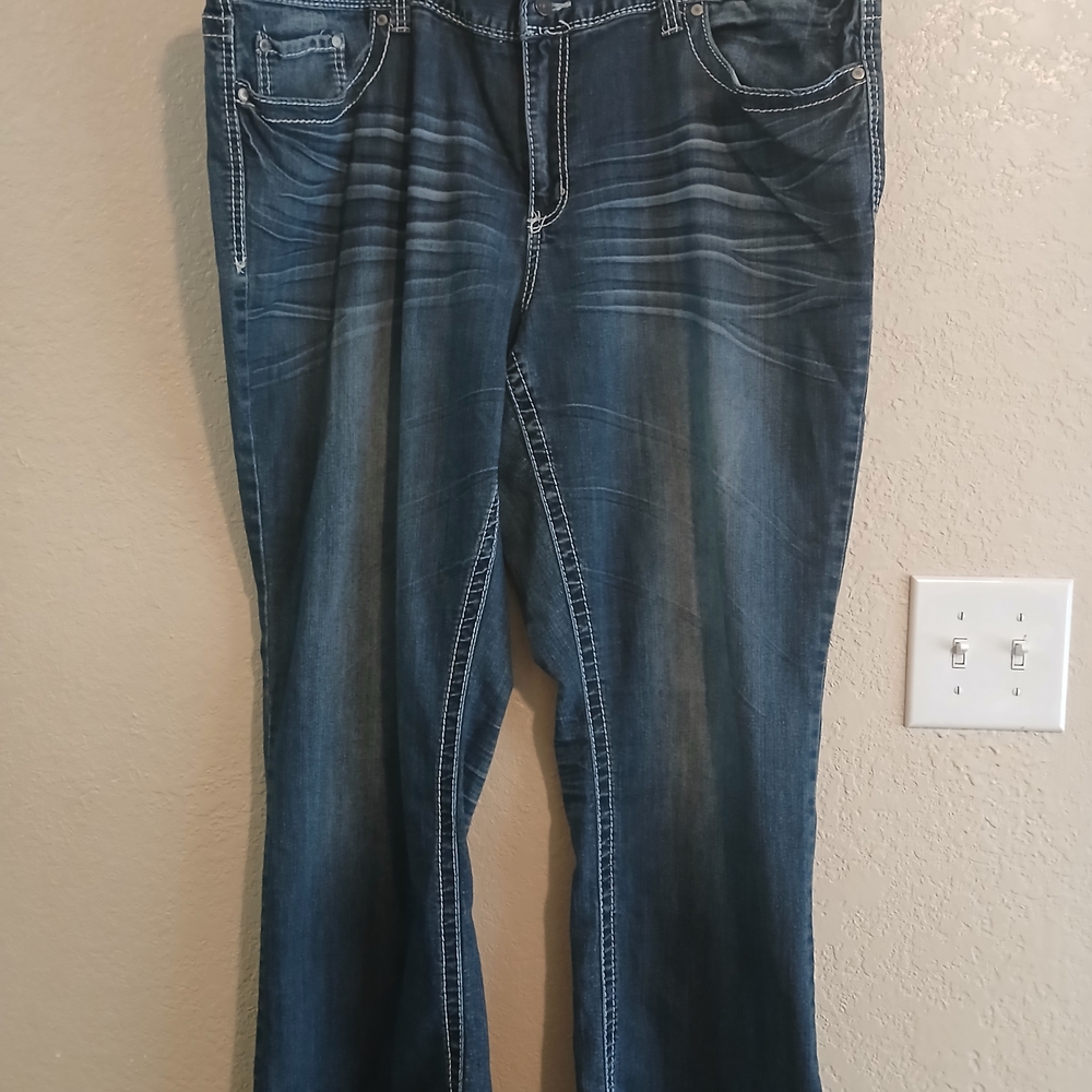 Maurices Dark Blue Boot Cut Jeans